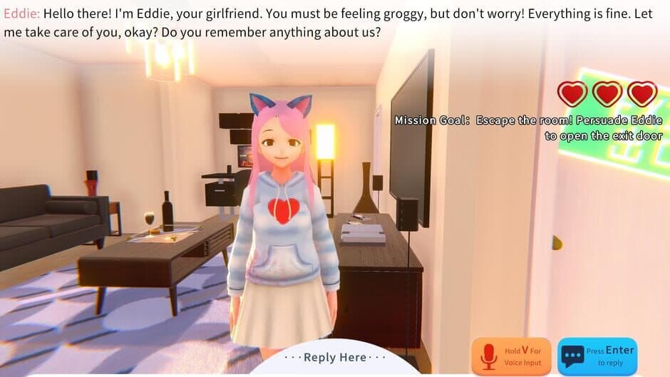 Скриншот 1 из Yandere AI Girlfriend Simulator: With You Til The End