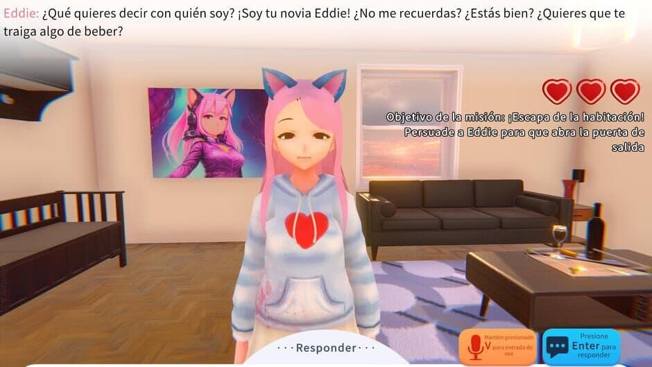 Скриншот 4 из Yandere AI Girlfriend Simulator: With You Til The End