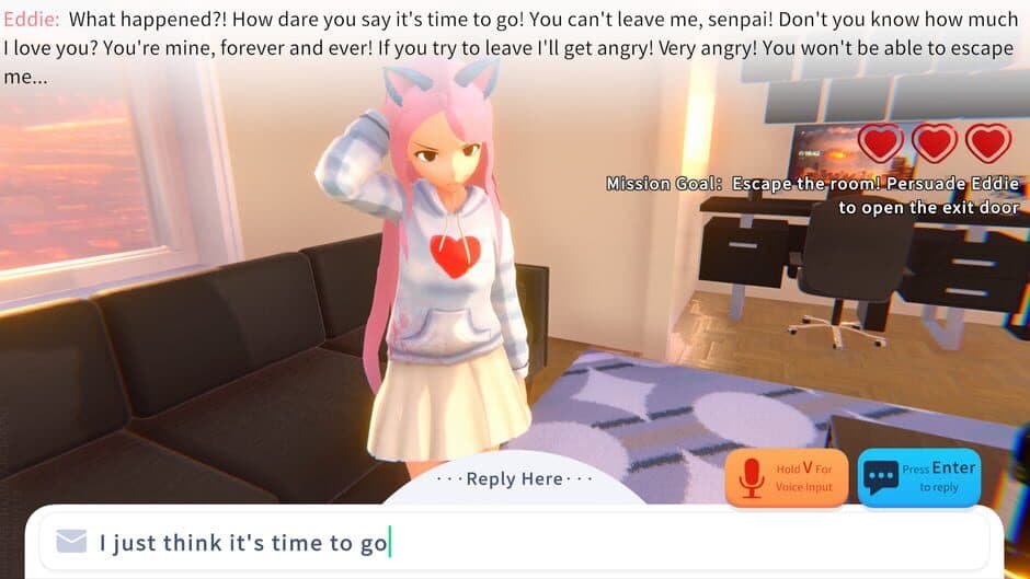 Скриншот 6 из Yandere AI Girlfriend Simulator: With You Til The End