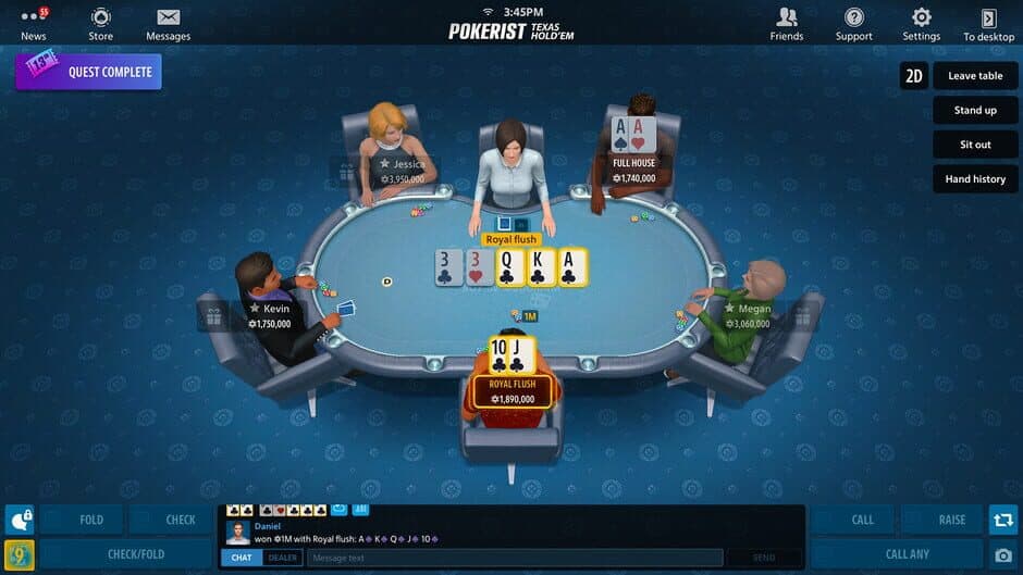 Скриншот 1 из Texas Hold'em Poker: Pokerist