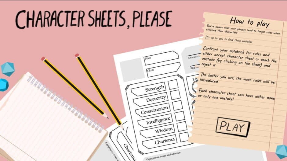 Скриншот 2 из Character Sheets, Please