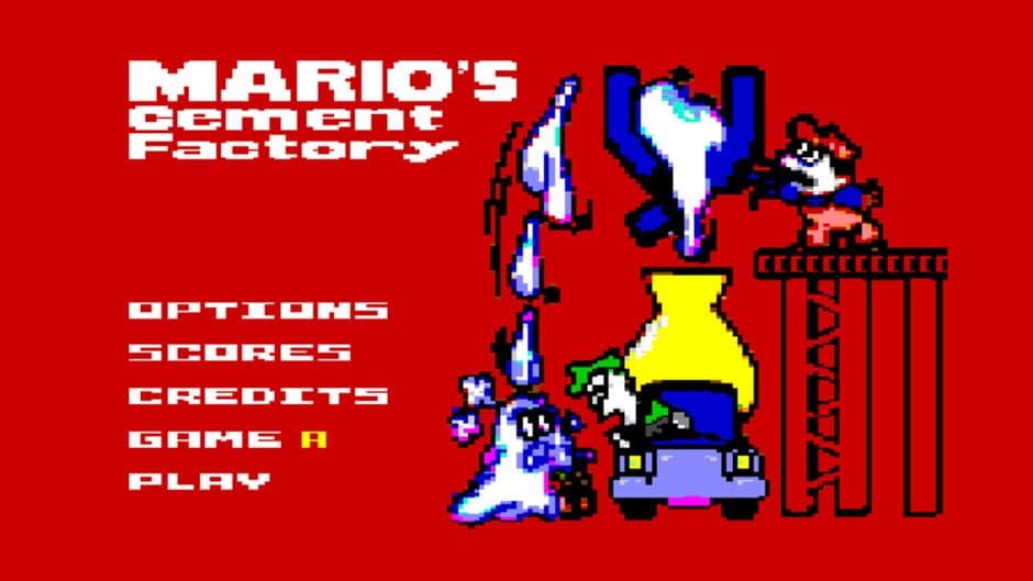 Скриншот 1 из Mario's Cement Factory C64