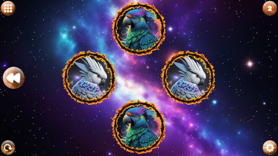 Скриншот 1 из Space Memory: Parrots