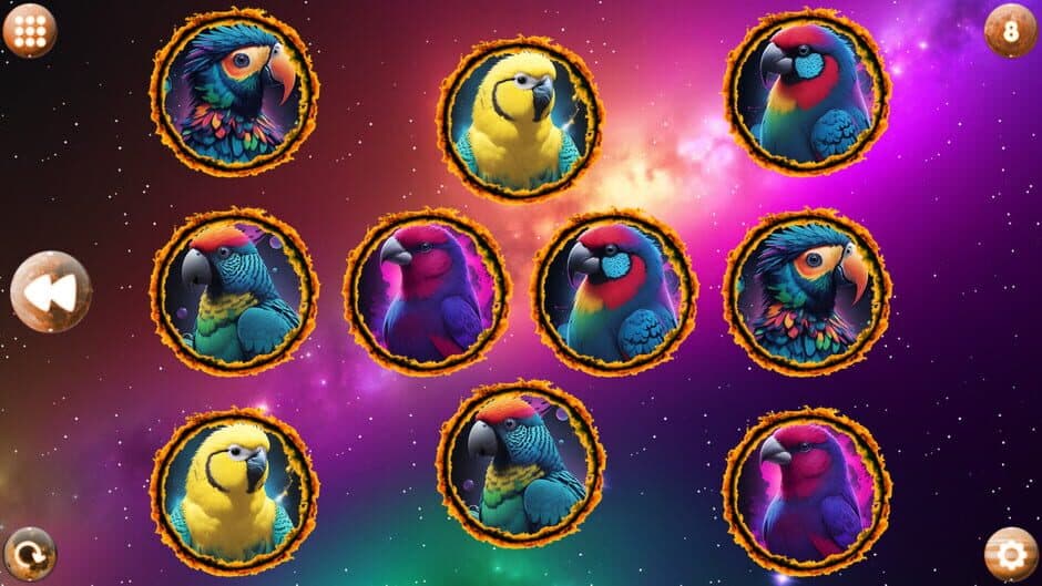 Скриншот 4 из Space Memory: Parrots