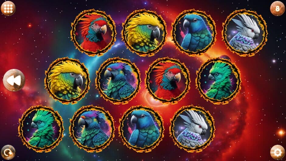 Скриншот 5 из Space Memory: Parrots