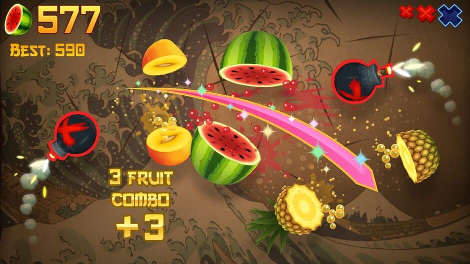 Скриншот 1 из Fruit Ninja Classic+