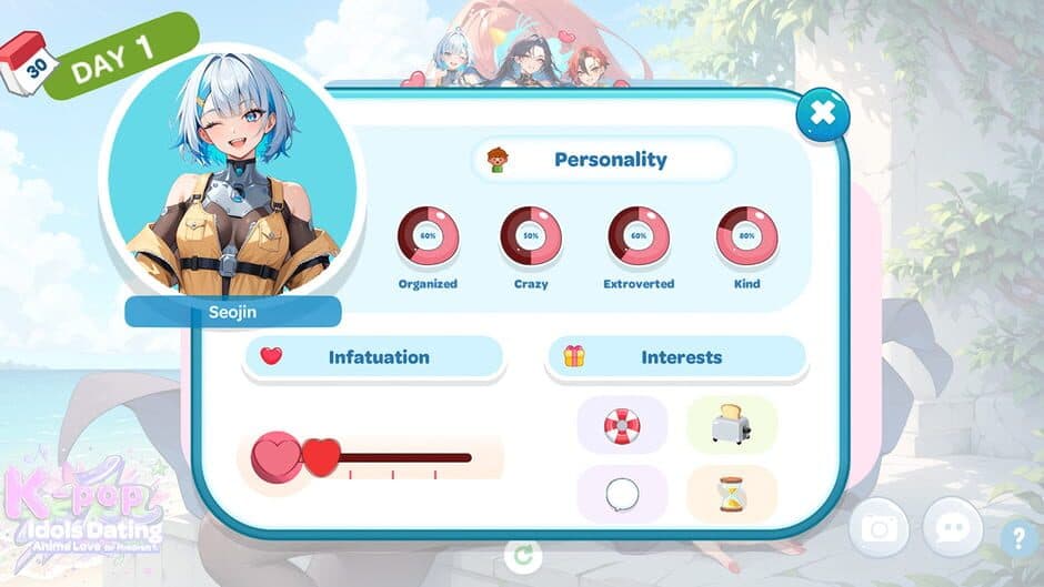 Скриншот 4 из K-pop Idols Dating: Anime Love for PinkOrbil T.