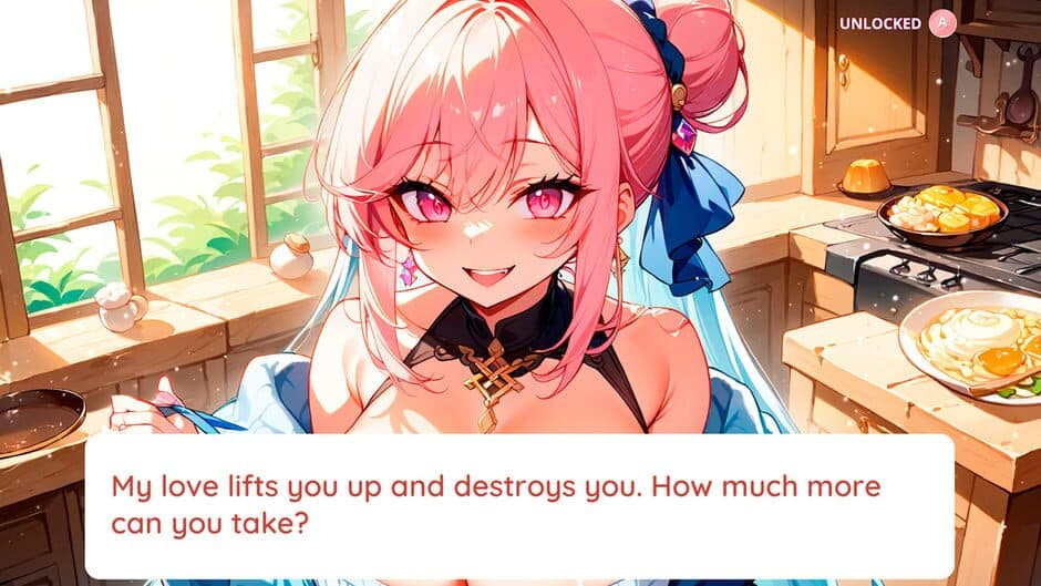 Скриншот 2 из Yandere Anime Girlfriend: The Mean Waifu Sim