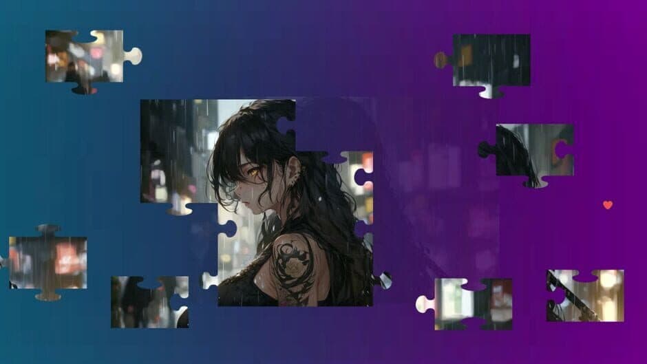 Скриншот 1 из Beautiful Anime Puzzles: Rainy Days