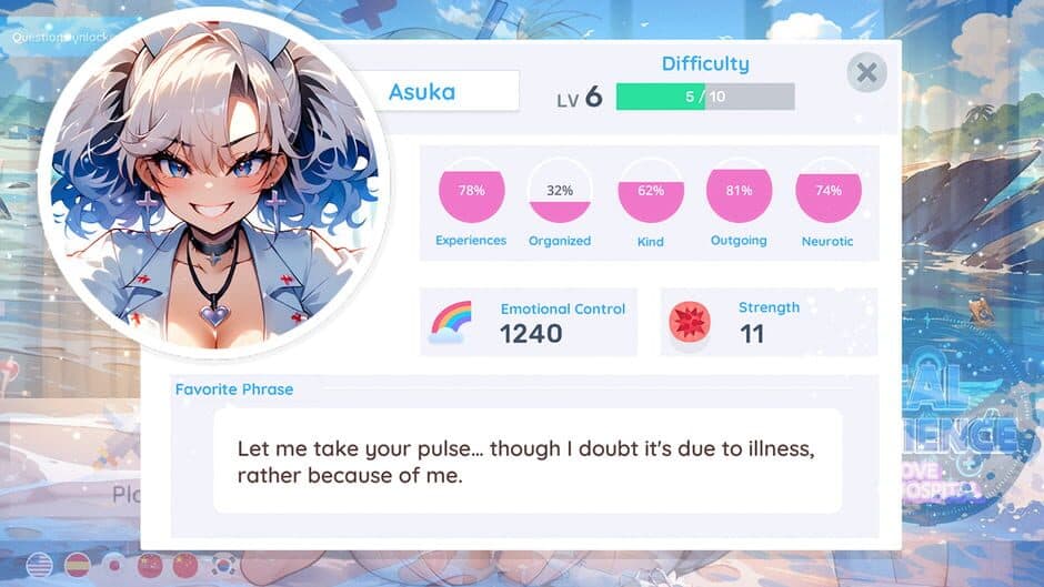Скриншот 6 из Medical Lab Science: Anime Nurse Love in the Public Hospital