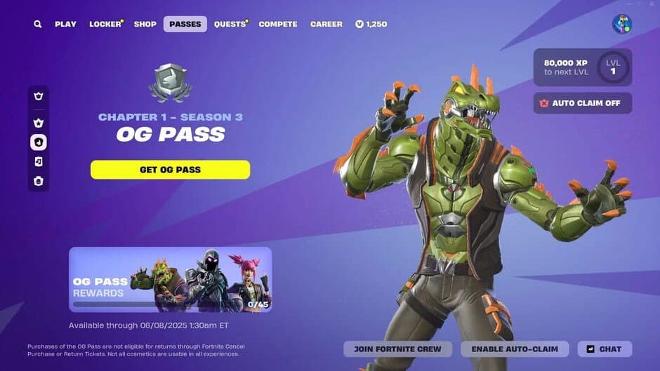 Скриншот 8 из Fortnite OG: Chapter 1 Season 3