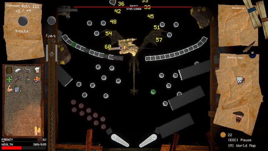 Скриншот 2 из Dwarrf: A Pinball Roguelike