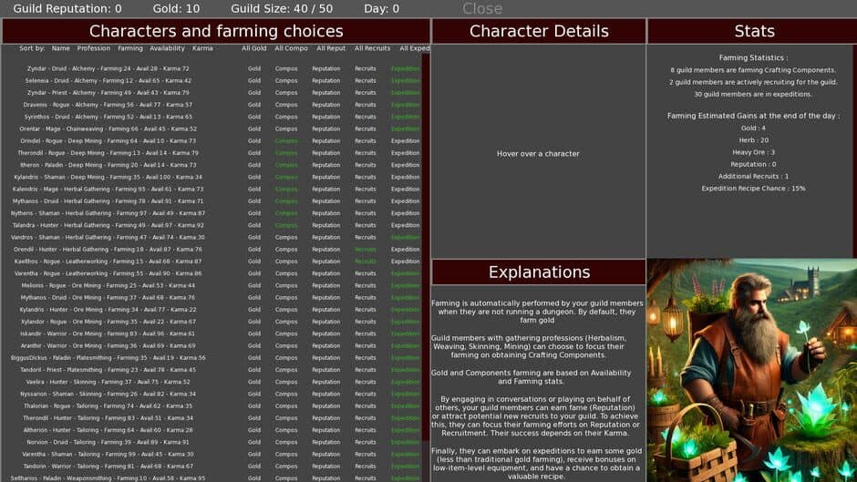 Скриншот 2 из Heroes' Call: A Casual Mmo Guild Sim