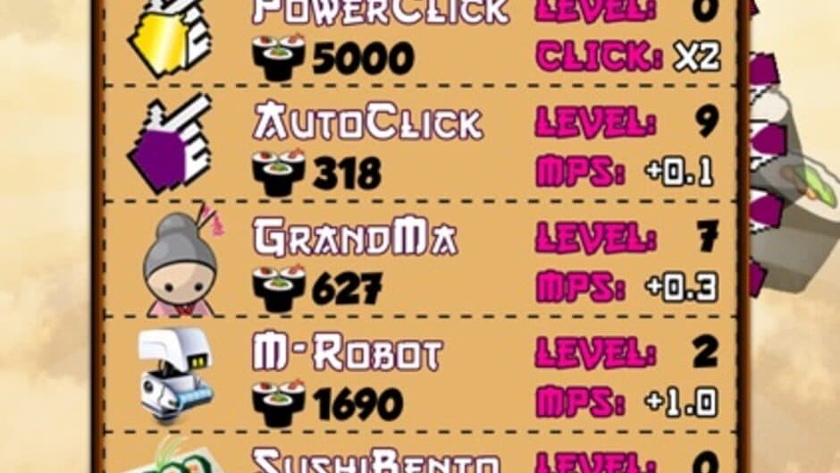Скриншот 3 из Sushi Clickers