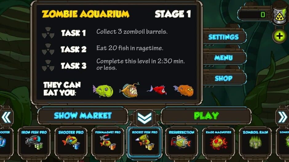 Скриншот 3 из Zombie Fish Tank