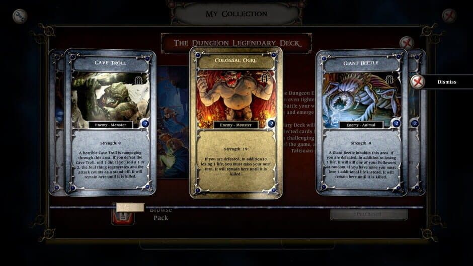 Скриншот 1 из Talisman: The Dungeon Expansion - Legendary Deck