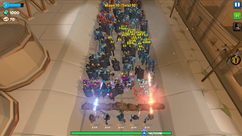 Скриншот 2 из Idle Zombie Wave: Survivors