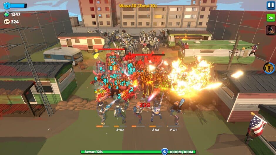 Скриншот 4 из Idle Zombie Wave: Survivors