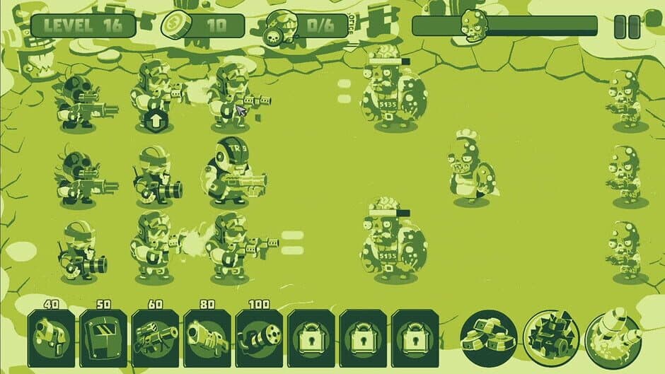 Скриншот 1 из Soldiers vs. Zombies: Tower Defense