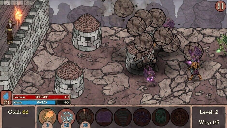 Скриншот 4 из Wizard's Fortress: Tower Defense