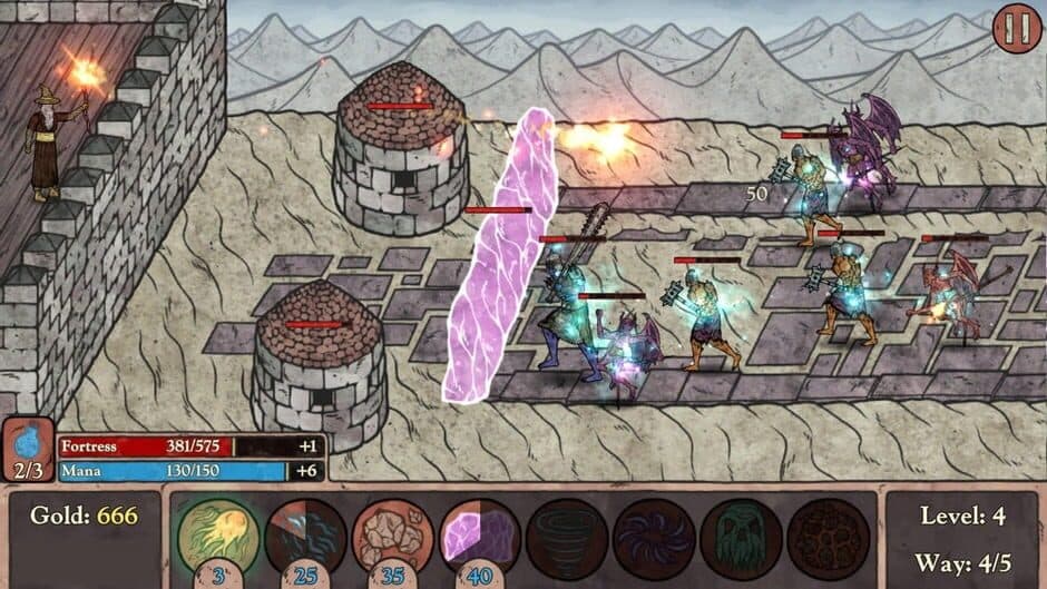 Скриншот 5 из Wizard's Fortress: Tower Defense