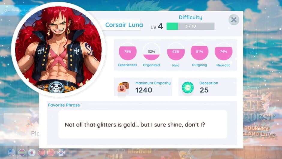 Скриншот 5 из Pirate Anime Quest: One Boys' Journey, A Piece of Island Love