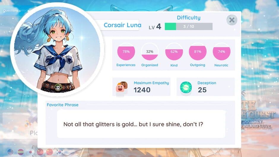 Скриншот 5 из Pirate Anime Quest: One Girls' Journey, A Piece of Island Love