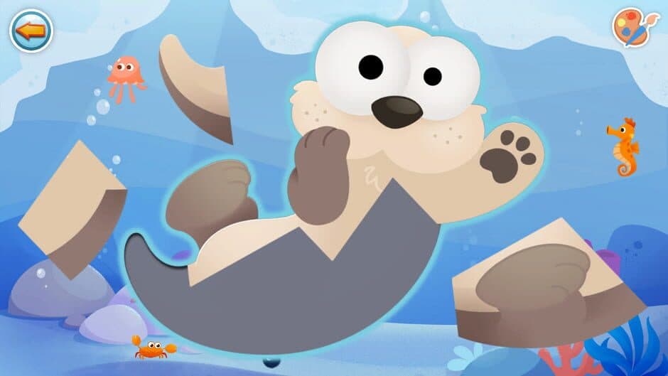 Скриншот 3 из Puzzles & Colors: Games for Kids - Sea Animals