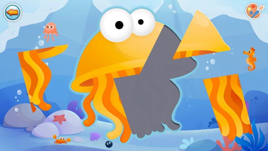 Скриншот 5 из Puzzles & Colors: Games for Kids - Sea Animals