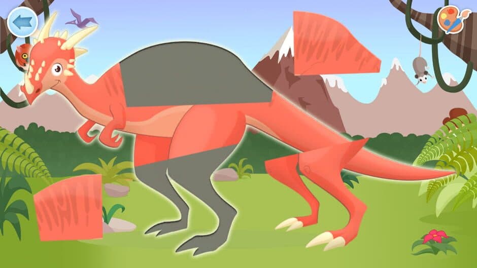 Скриншот 1 из Puzzles & Colors: Games for Kids - Dinosaurs