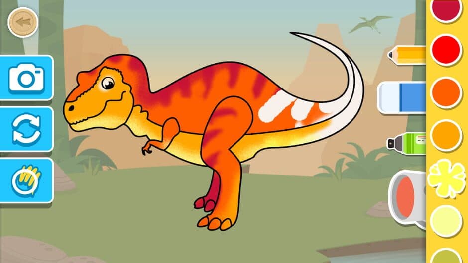 Скриншот 2 из Puzzles & Colors: Games for Kids - Dinosaurs