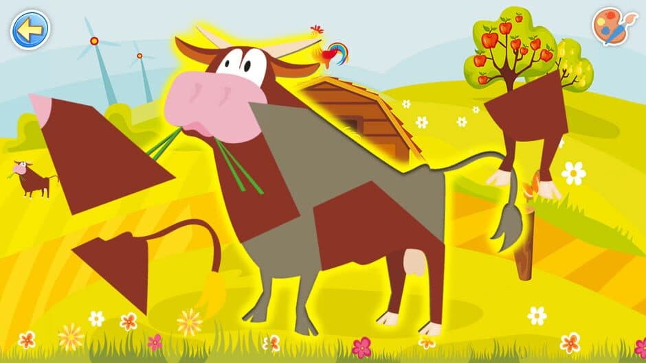 Скриншот 3 из Puzzles & Colors: Games for Kids - Farm Animals