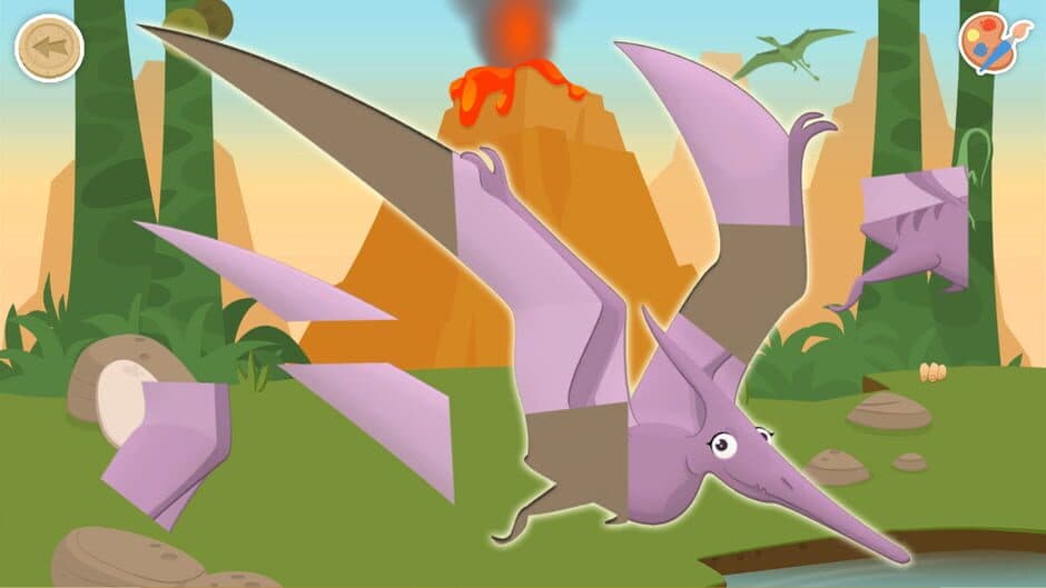 Скриншот 3 из Puzzles & Colors: Games for Kids - Dinosaurs