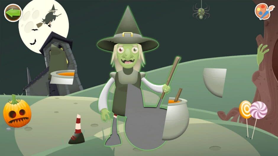 Скриншот 6 из Puzzles & Colors: Games for Kids - Halloween