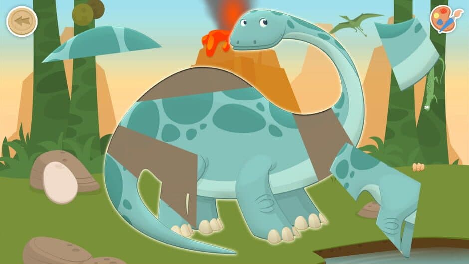 Скриншот 5 из Puzzles & Colors: Games for Kids - Dinosaurs