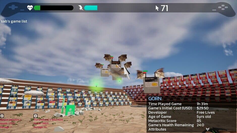 Скриншот 2 из Game Quest: The Backlog Battler
