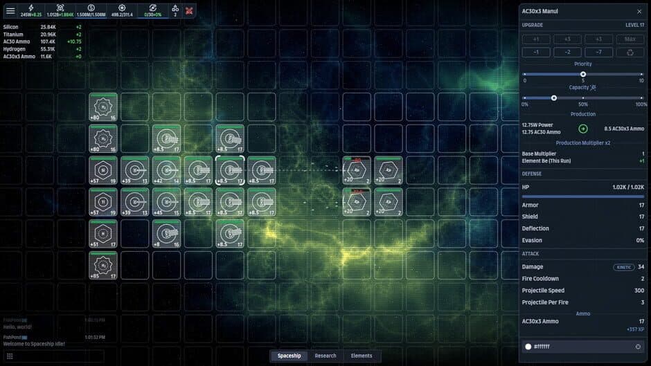 Скриншот 1 из Spaceship Idle: Design, Build, Explore & Battle