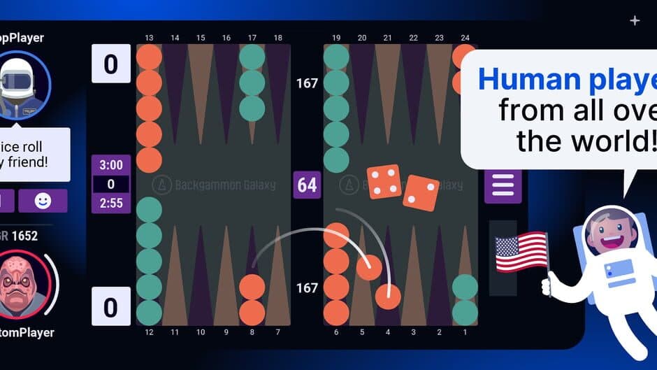 Скриншот 1 из Backgammon Galaxy