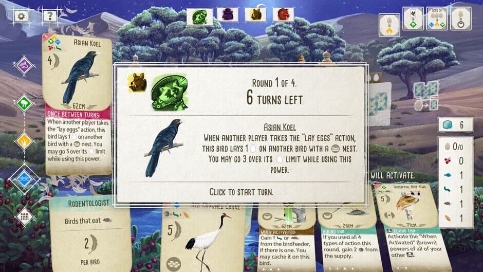 Скриншот 6 из Wingspan: Asia Expansion