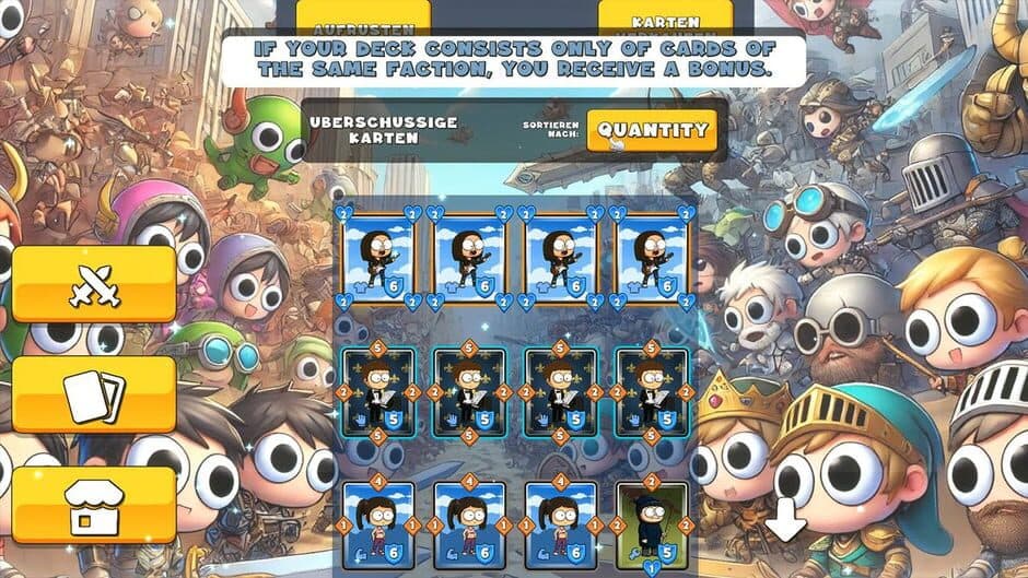 Скриншот 2 из Clash of Weirdos: Card Carnage