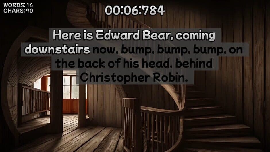 Скриншот 2 из Winnie the Pooh's Book Writing Speedrunner