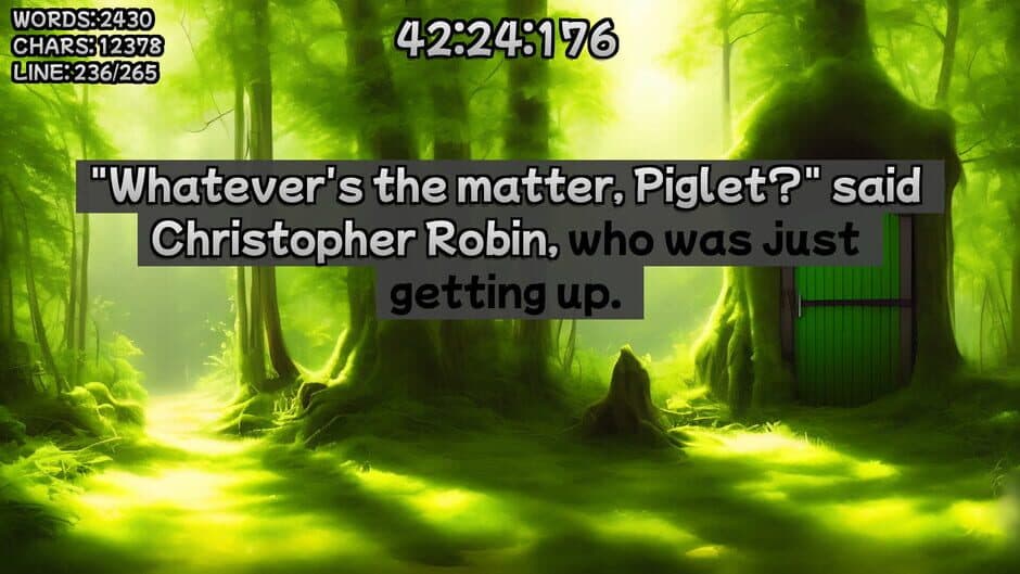 Скриншот 6 из Winnie the Pooh's Book Writing Speedrunner