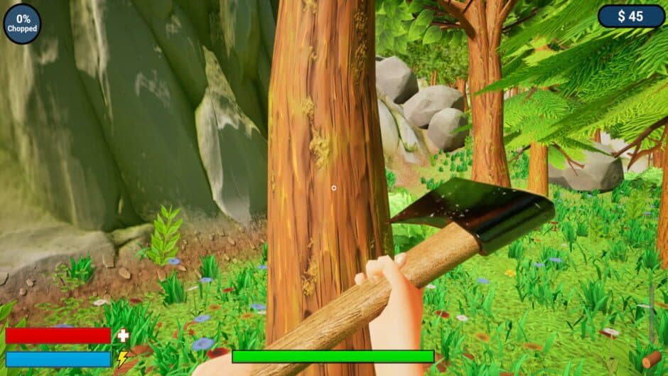Скриншот 1 из A Game About Cutting A Tree