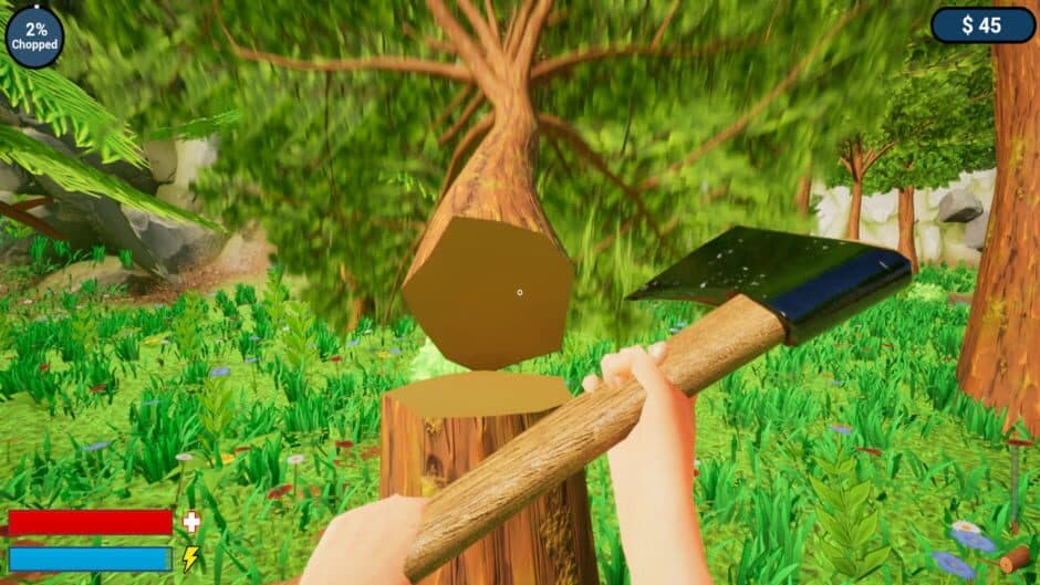 Скриншот 2 из A Game About Cutting A Tree