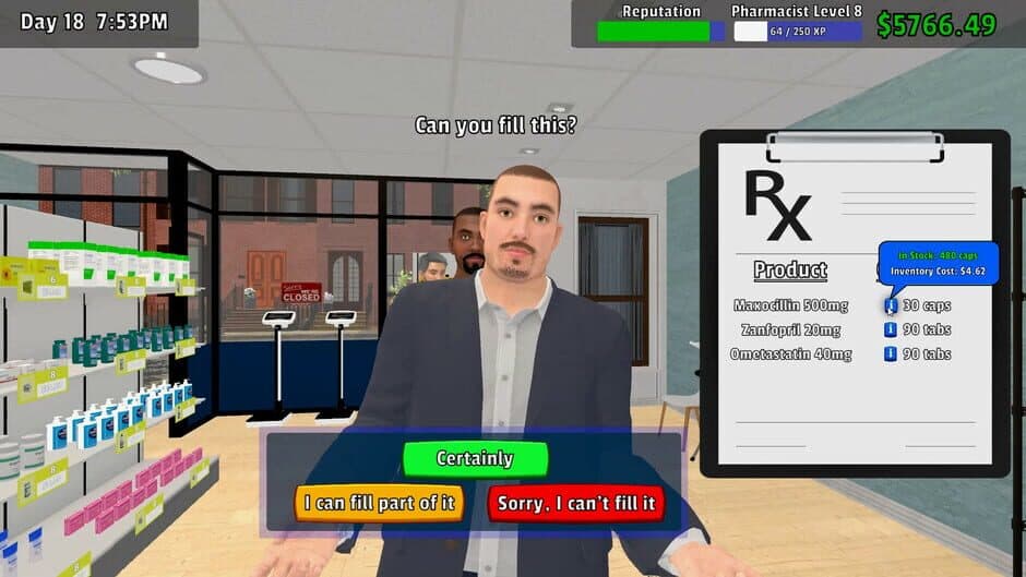 Скриншот 3 из Pharmacy Management Simulator