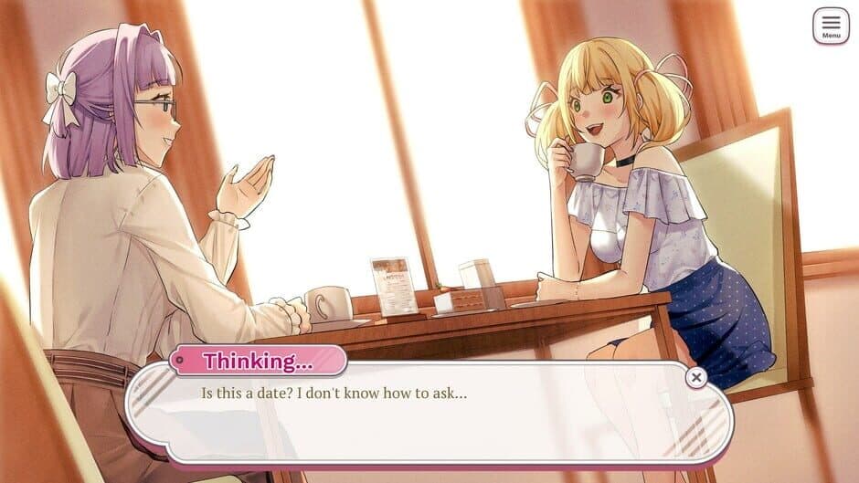 Скриншот 1 из Double Date: Yuri Visual Novel