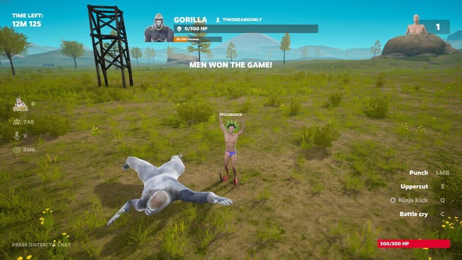 Скриншот 10 из 100 Men vs 1 Gorilla