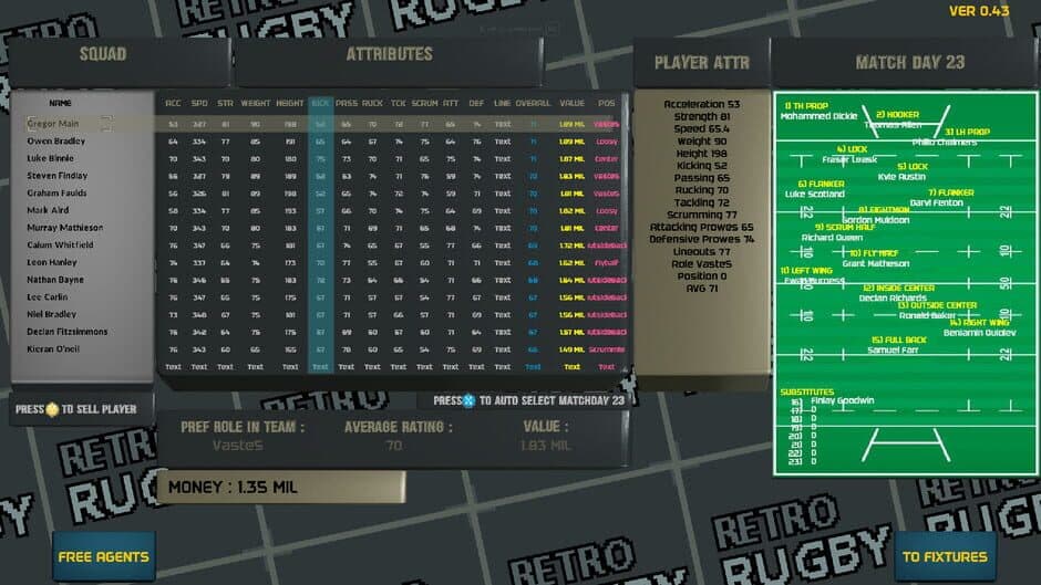 Скриншот 3 из Retro Rugby