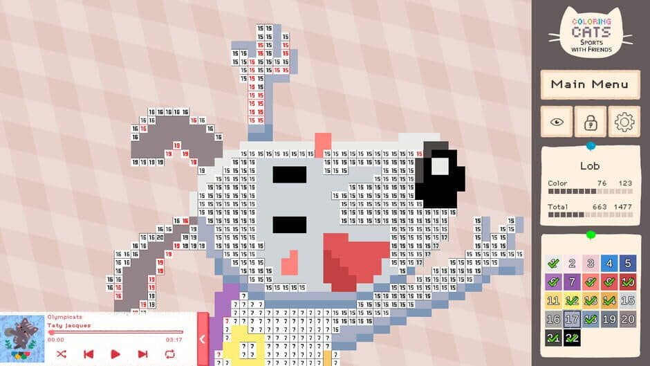 Скриншот 6 из Coloring Cats: Sports With Friends