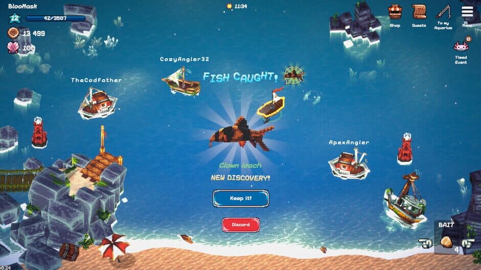 Скриншот 1 из Tiny Aquarium: Social Fishkeeping